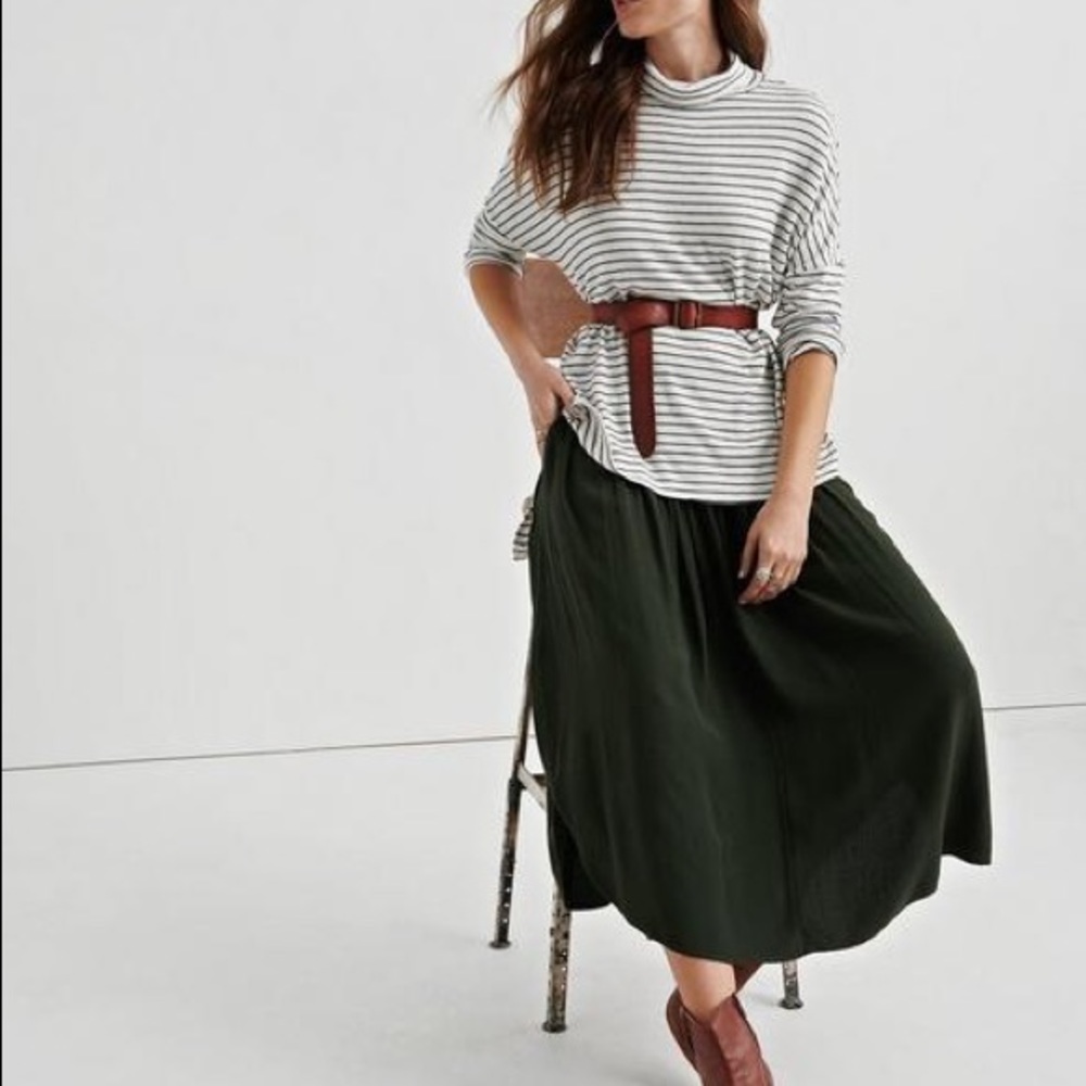 Lucky Brand | Cloud Jersey Stripe Cowl Neck